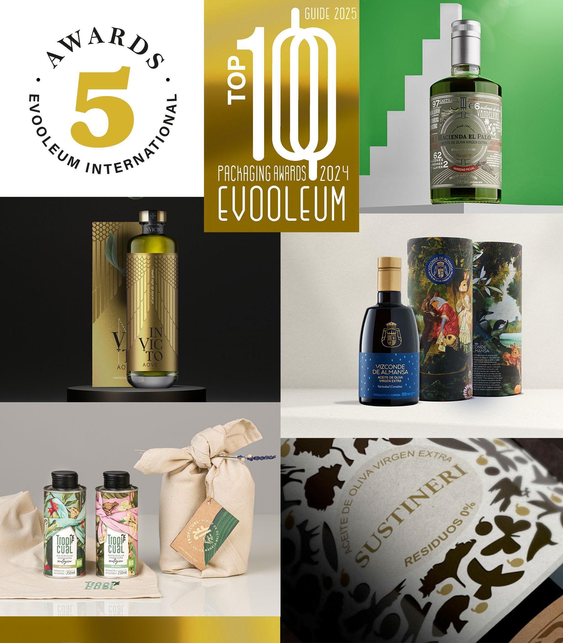 5 nuevos premios el concurso internacional de packaging organizado por EVOOLEUM