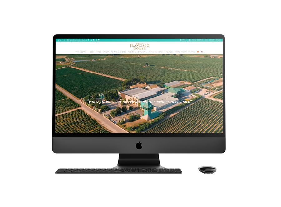 Diseño web Corporativa Bodegas Francisco Gómez