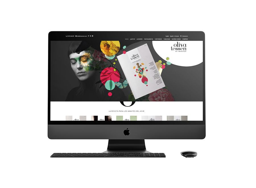Diseño web corporativa para Revista Olivatessen